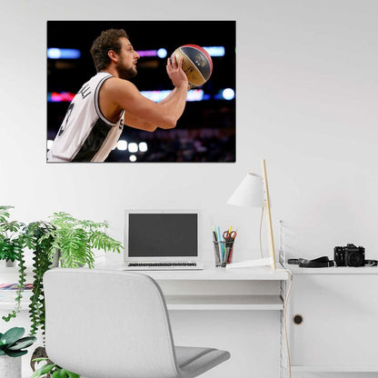 Marco Belinelli Three-Point Shootout All-Star Basketball Sport Wall Art Print Poster