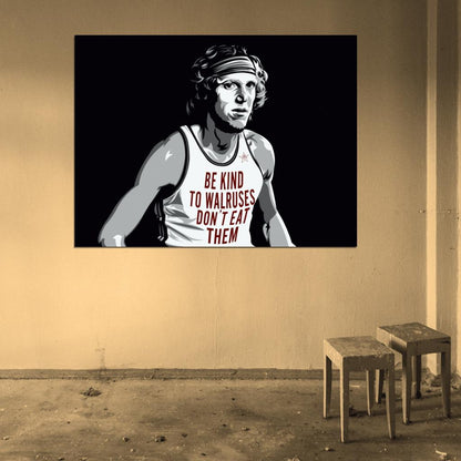 Bill Walton Art Retro Vintage Basketball Sport Wall Art Print Poster