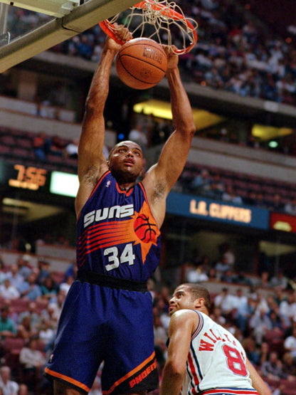 Charles Barkley Dunk Retro Vintage Basketball Sport Wall Art Print Poster