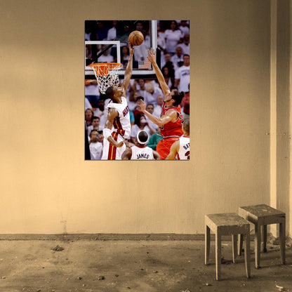 Chris Bosh Block Basketball Sport Wall Art Print Poster