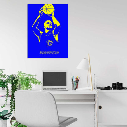 Chris Mullin Art Retro Basketball Sport Wall Art Print Poster