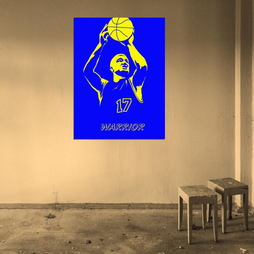 Chris Mullin Art Retro Basketball Sport Wall Art Print Poster