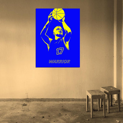 Chris Mullin Art Retro Basketball Sport Wall Art Print Poster