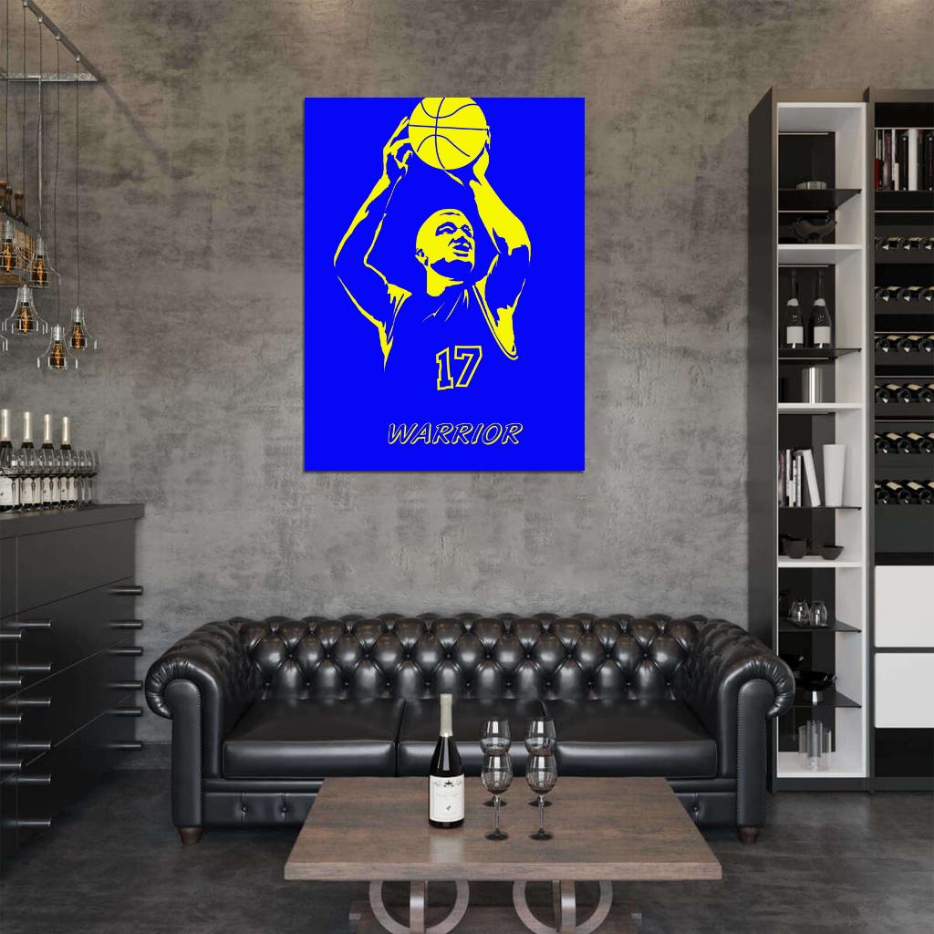 Chris Mullin Art Retro Basketball Sport Wall Art Print Poster