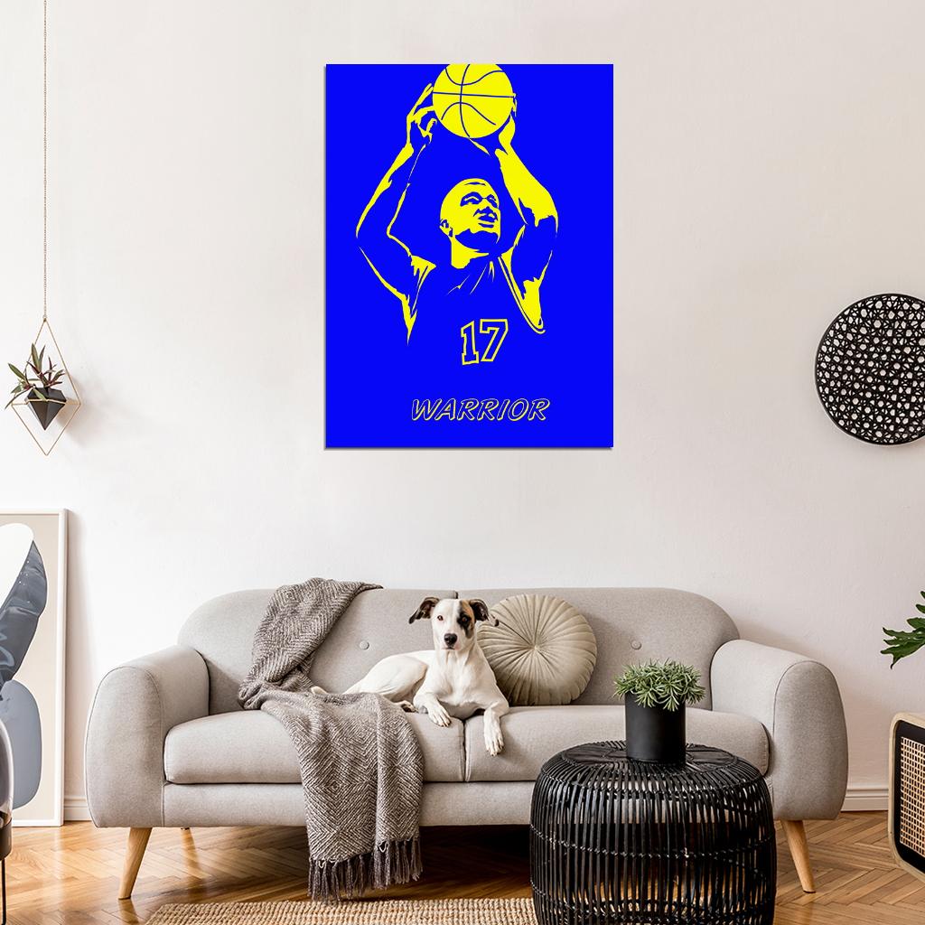 Chris Mullin Art Retro Basketball Sport Wall Art Print Poster