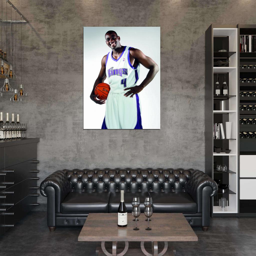 Chris Webber Retro Basketball Sport Wall Art Print Poster