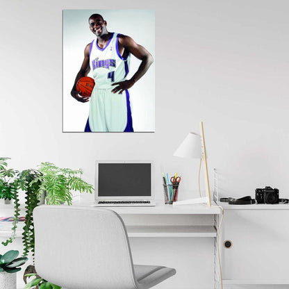 Chris Webber Retro Basketball Sport Wall Art Print Poster