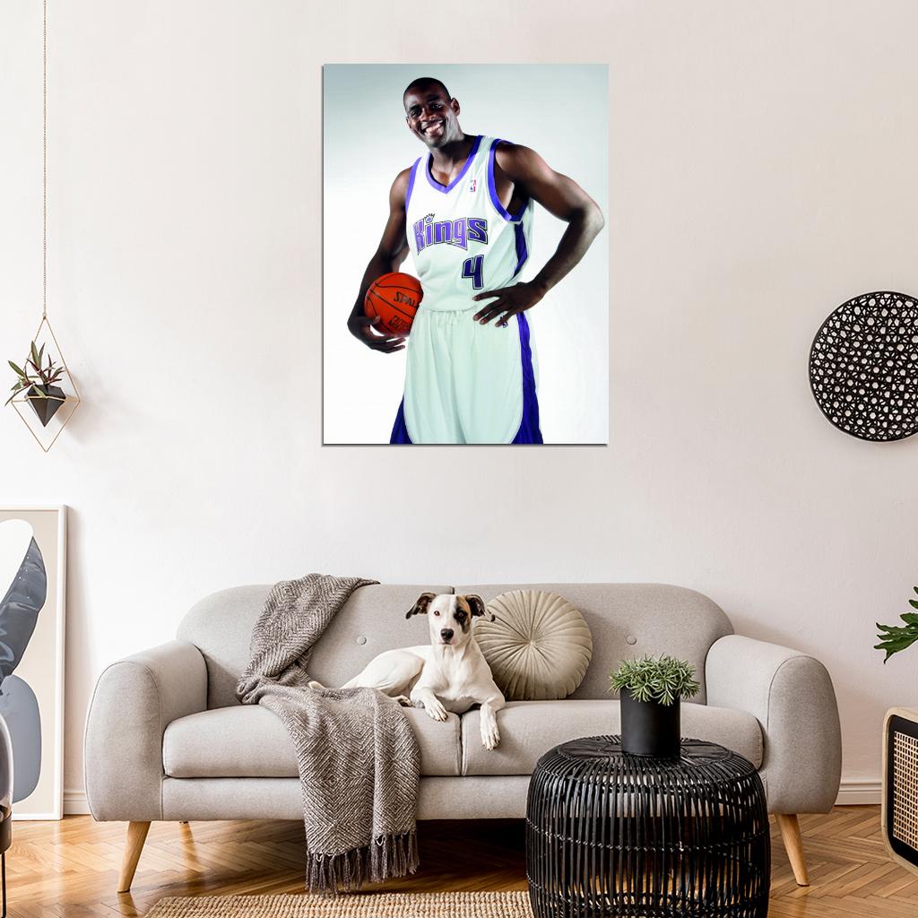 Chris Webber Retro Basketball Sport Wall Art Print Poster
