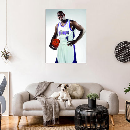 Chris Webber Retro Basketball Sport Wall Art Print Poster