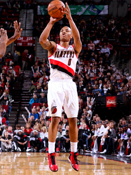 Damian Lillard Jump Shot Basketball Sport Wall Art Print Poster