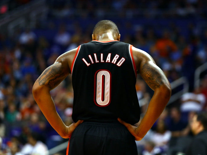 Damian Lillard Back Basketball Sport Wall Art Print Poster