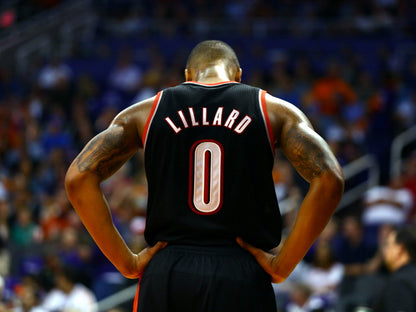 Damian Lillard Back Basketball Sport Wall Art Print Poster