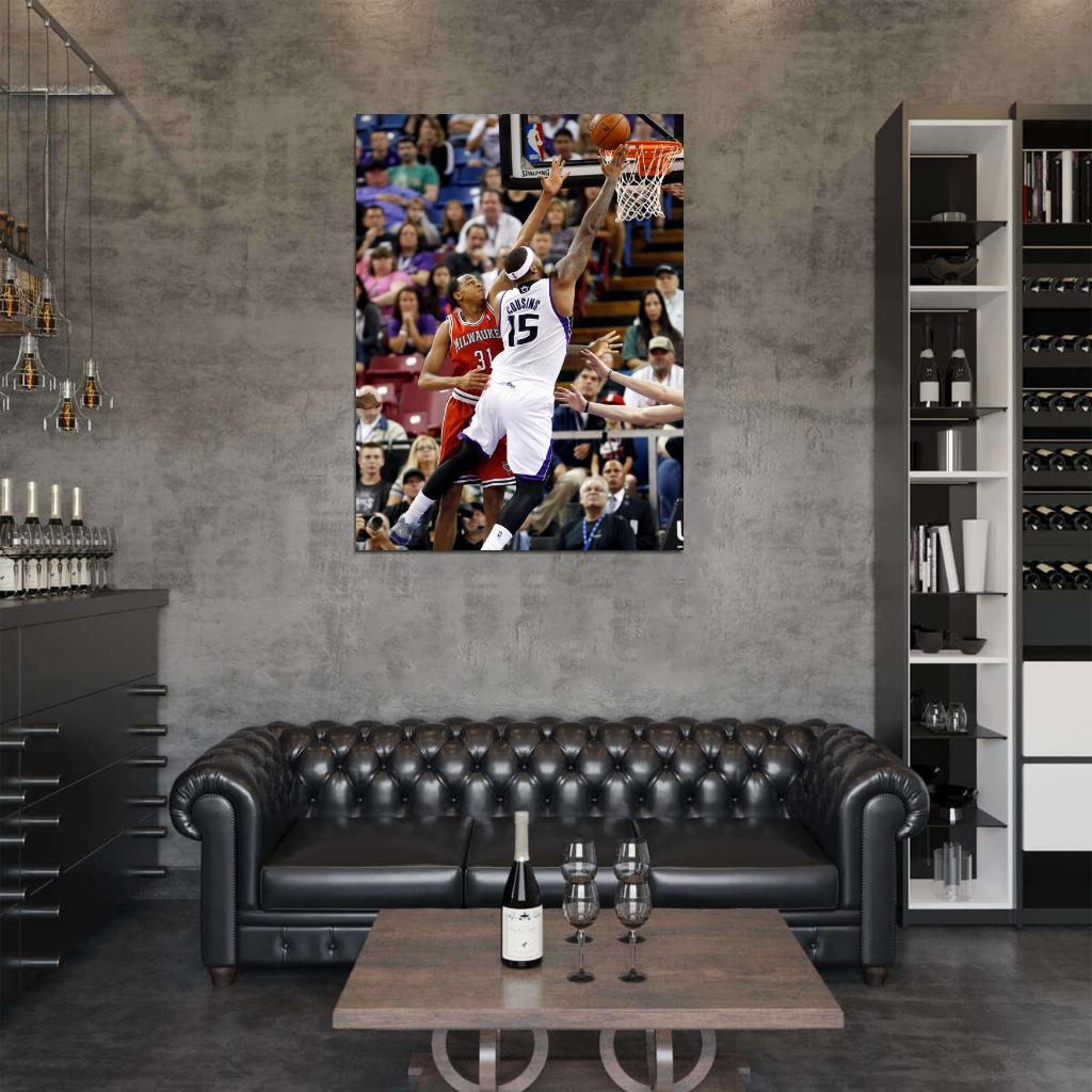 DeMarcus Cousins Layup Basketball Sport Wall Art Print Poster