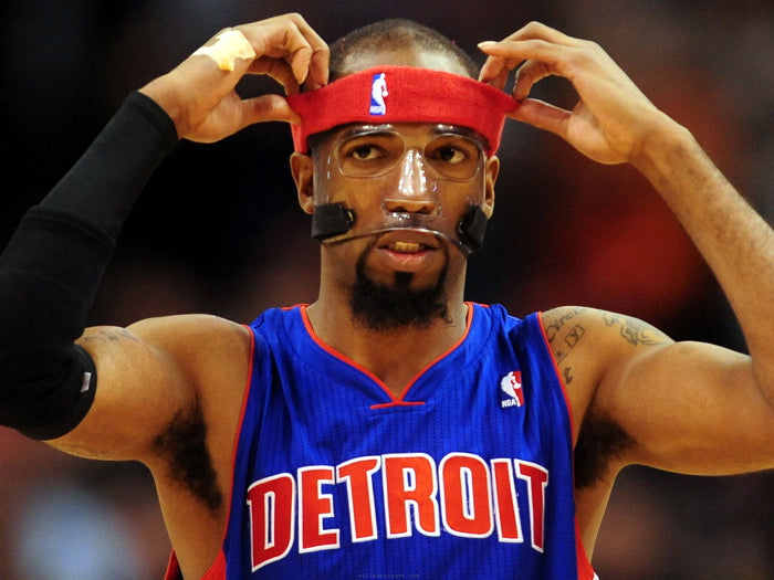 Richard Hamilton Rip Mask Basketball Sport Wall Art Print Poster