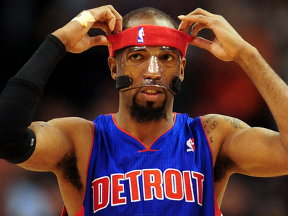 Richard Hamilton Rip Mask Basketball Sport Wall Art Print Poster