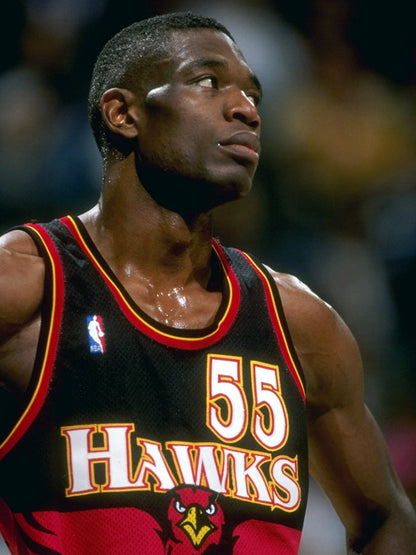 Dikembe Mutombo Retro Basketball Sport Wall Art Print Poster