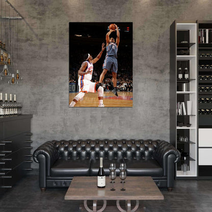 Gerald Henderson Fadeaway Jump Shot Charlotte Bobcats Basketball Sport Wall Art Print Poster