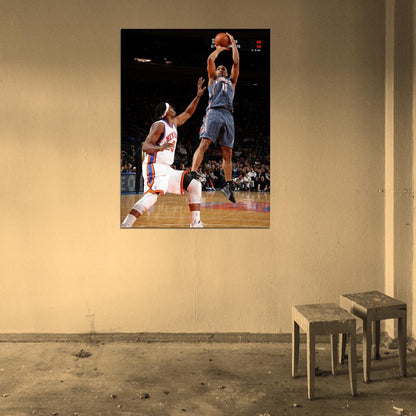 Gerald Henderson Fadeaway Jump Shot Charlotte Bobcats Basketball Sport Wall Art Print Poster