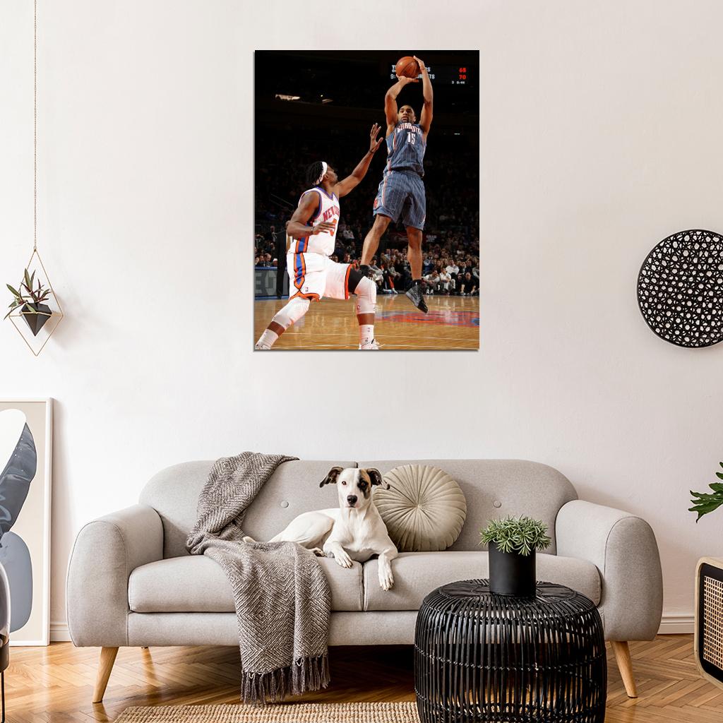 Gerald Henderson Fadeaway Jump Shot Charlotte Bobcats Basketball Sport Wall Art Print Poster