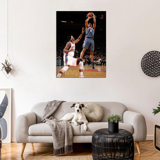 Gerald Henderson Fadeaway Jump Shot Charlotte Bobcats Basketball Sport Wall Art Print Poster