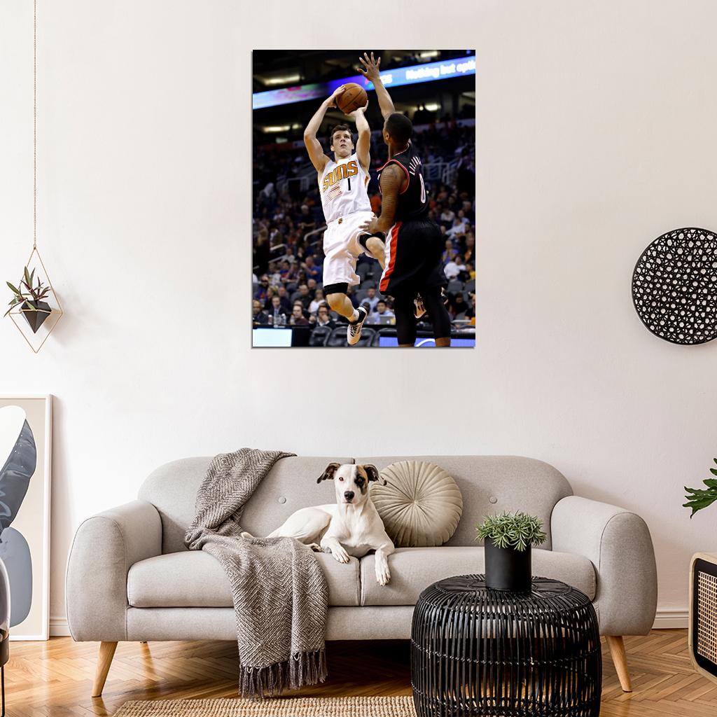 Goran Dragic Fadeaway Jump Shot Basketball Sport Wall Art Print Poster
