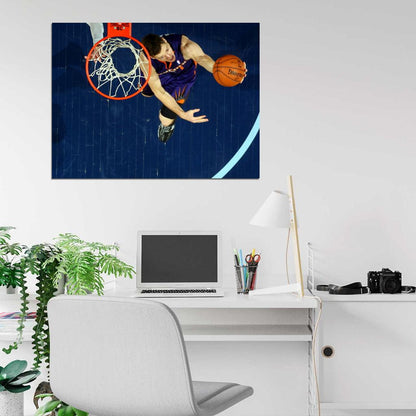 Goran Dragic Reverse Layup Basketball Sport Wall Art Print Poster
