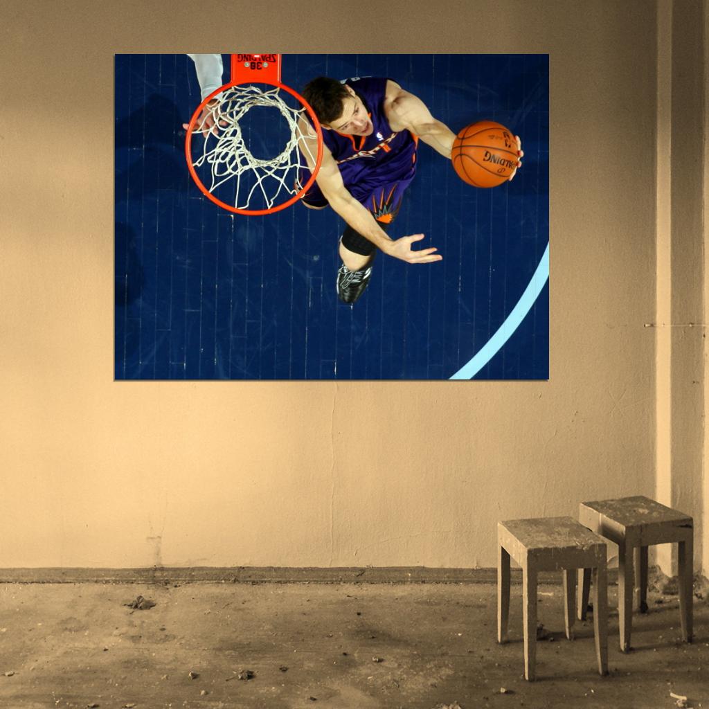 Goran Dragic Reverse Layup Basketball Sport Wall Art Print Poster