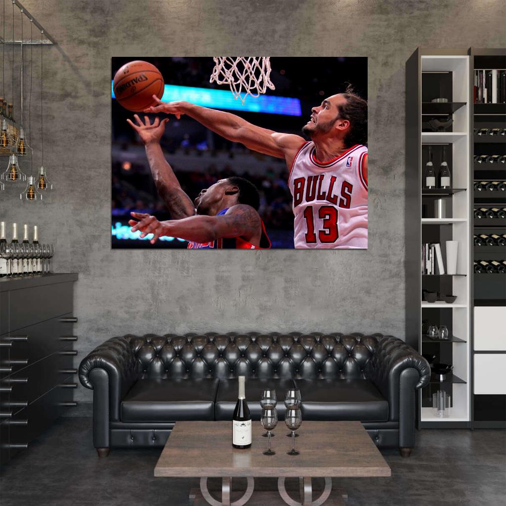 Joakim Noah Block Basketball Sport Wall Art Print Poster