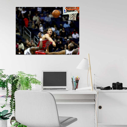 Joakim Noah Monster Block Basketball Sport Wall Art Print Poster