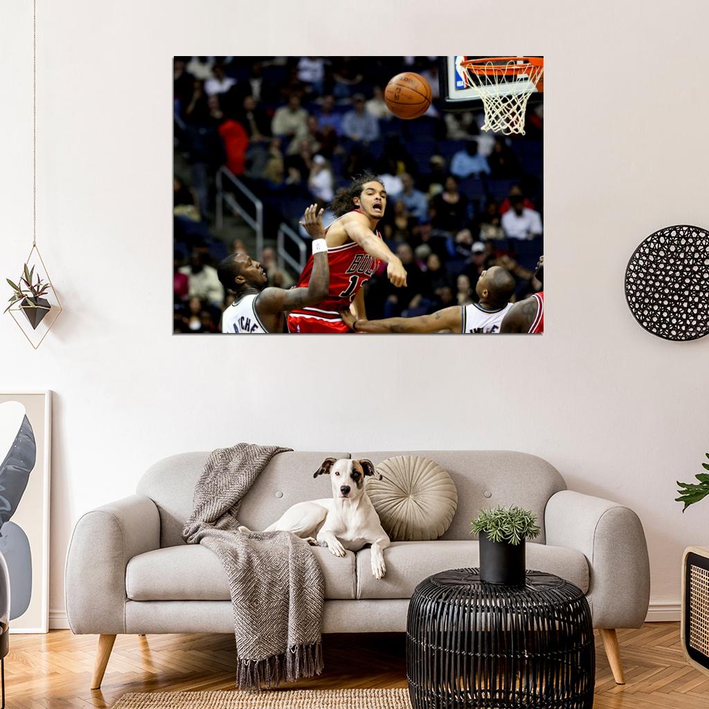 Joakim Noah Monster Block Basketball Sport Wall Art Print Poster