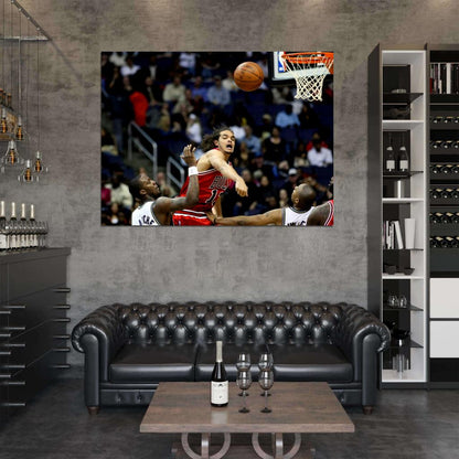 Joakim Noah Monster Block Basketball Sport Wall Art Print Poster