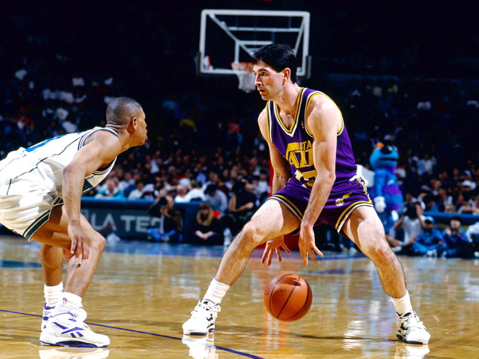 John Stockton Retro Basketball Sport Wall Art Print Poster