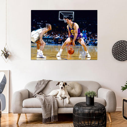 John Stockton Retro Basketball Sport Wall Art Print Poster