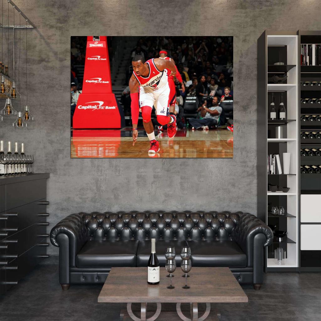 John Wall Washington Wizards Basketball Sport Wall Art Print Poster