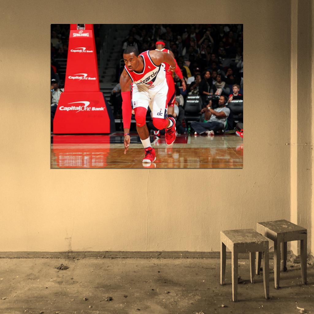John Wall Washington Wizards Basketball Sport Wall Art Print Poster
