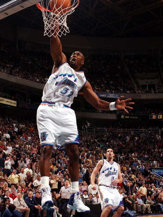 Karl Malone Dunk Retro Sport Wall Art Print Poster