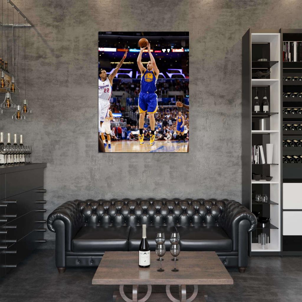 Klay Thompson Jump Shot Basketball Sport Wall Art Print Poster