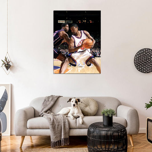 Latrell Sprewell New York Retro Basketball Sport Wall Art Print Poster