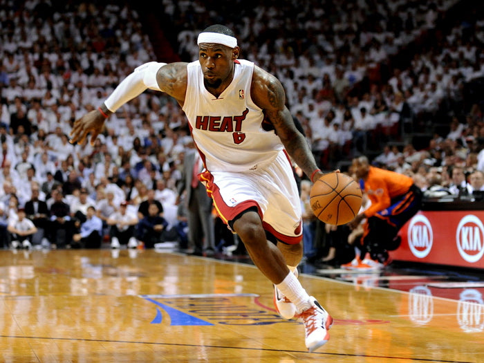 LeBron James Dribbling Basketball Sport Wall Art Print Poster