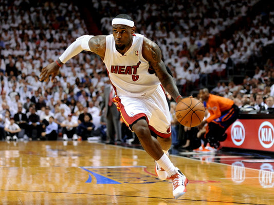 LeBron James Dribbling Basketball Sport Wall Art Print Poster