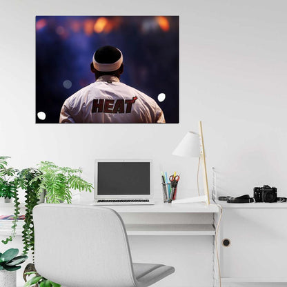 LeBron James Back Champion Basketball Sport Wall Art Print Poster