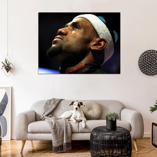 LeBron James King Awesome Portrait Basketball Sport Wall Art Print Poster