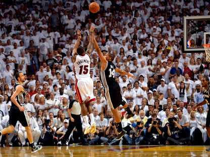 Mario Chalmers Jump Shot Finals Basketball Sport Wall Art Print Poster