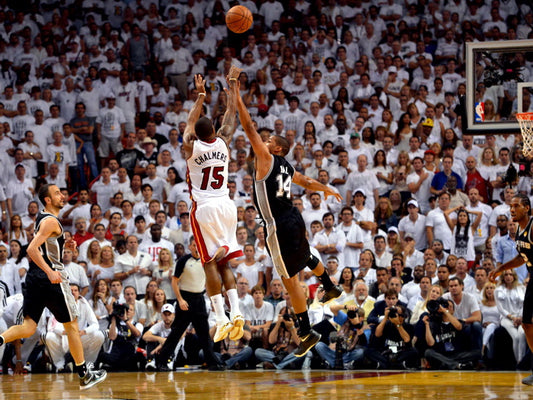 Mario Chalmers Jump Shot Finals Basketball Sport Wall Art Print Poster