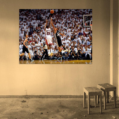 Mario Chalmers Jump Shot Finals Basketball Sport Wall Art Print Poster