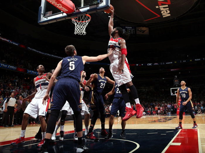 Nene Game-Winning Dunk vs Pelicans Washington Wizards Basketball Sport Wall Art Print Poster