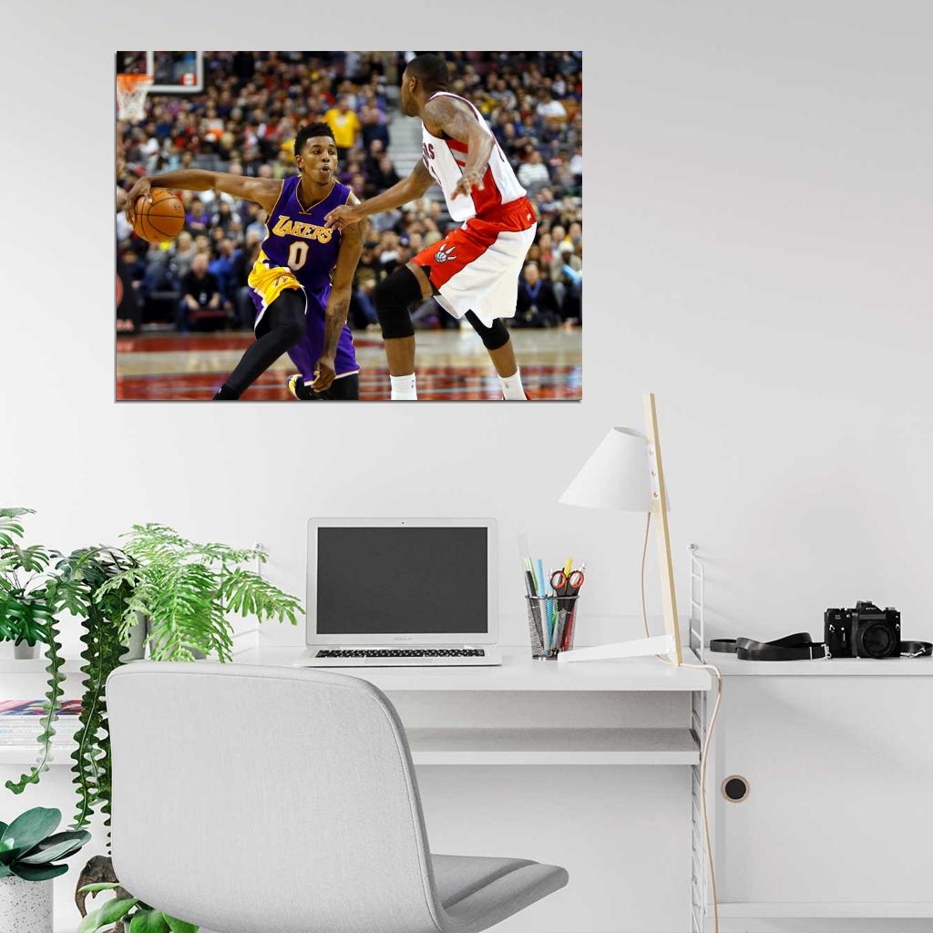 Nick Young Crossover Los Angeles Basketball Sport Wall Art Print Poster