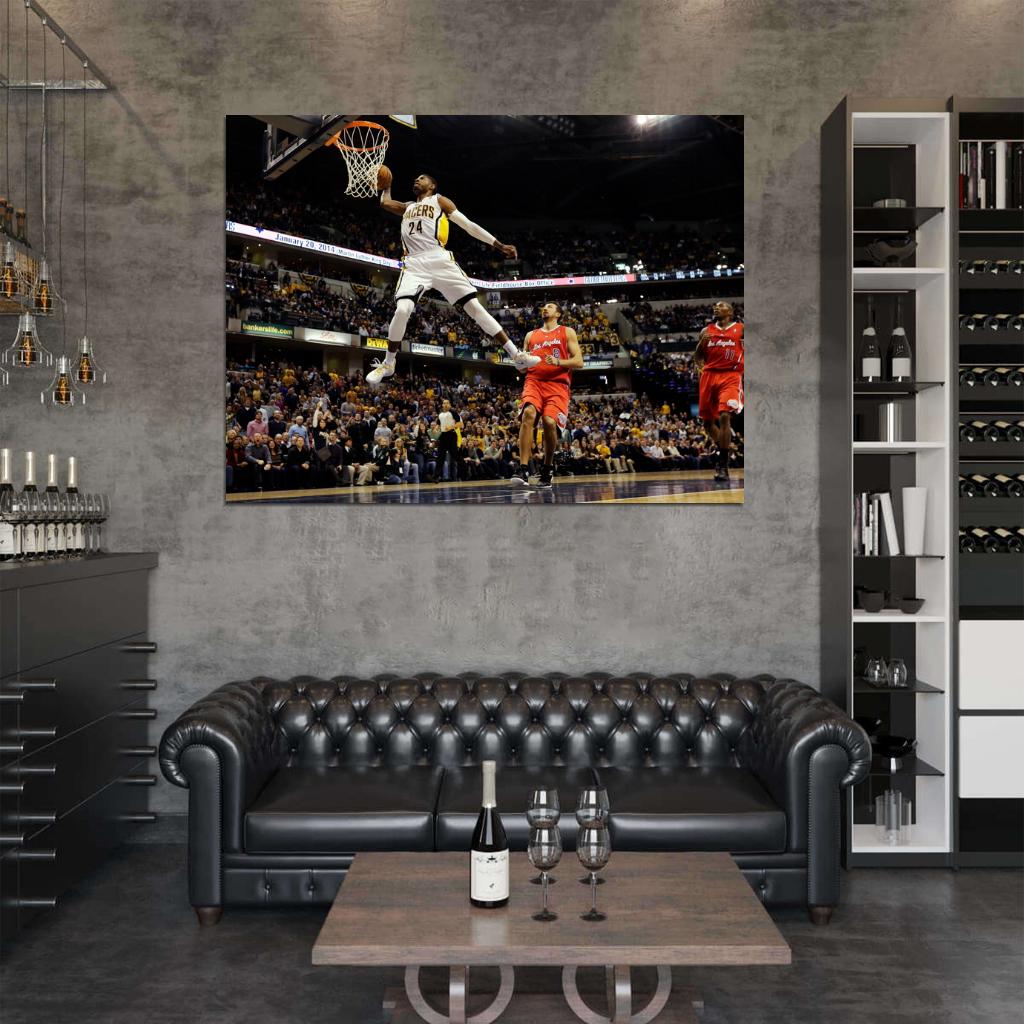 Paul George Dunk Basketball Sport Wall Art Print Poster