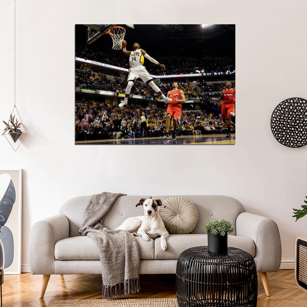 Paul George Dunk Basketball Sport Wall Art Print Poster