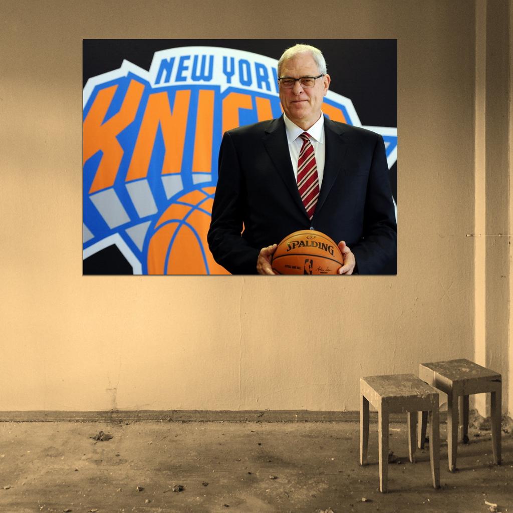 Phil Jackson New York Basketball Sport Wall Art Print Poster